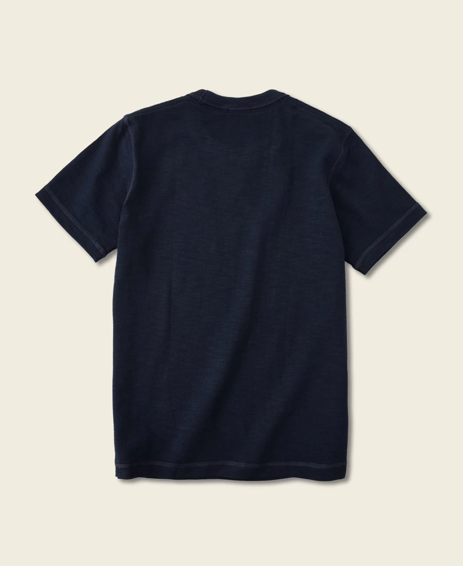Bronson Men's Indigo 10.5 Oz US Cotton Tubular Gusset T-Shirt