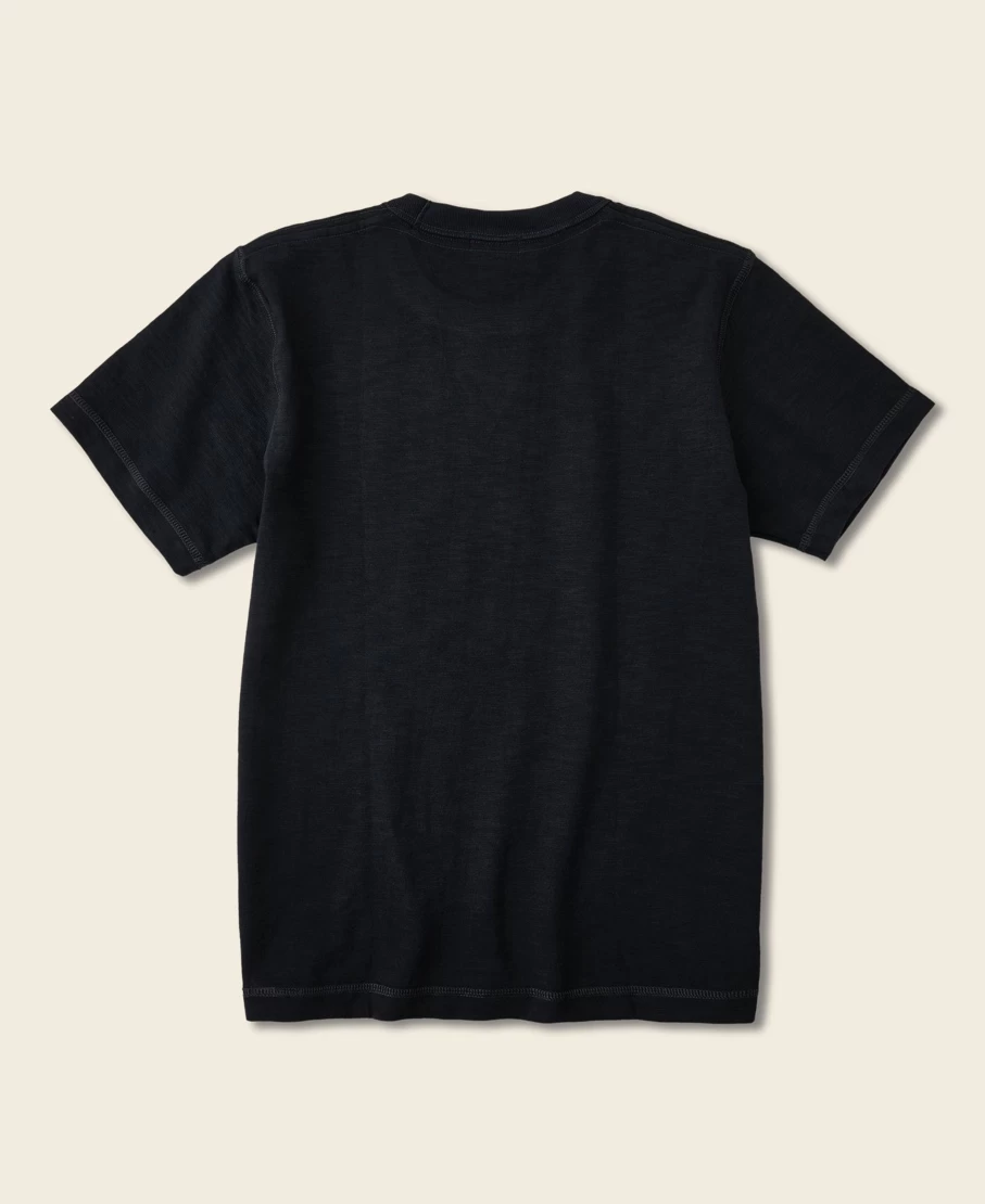 Bronson Men's Black 10.5 Oz Heavyweight US Cotton T-Shirt with Tubular Gusset