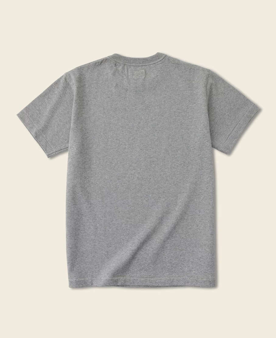 Bronson Men's Loopwheel Tubular Athletic T-Shirt in Gray