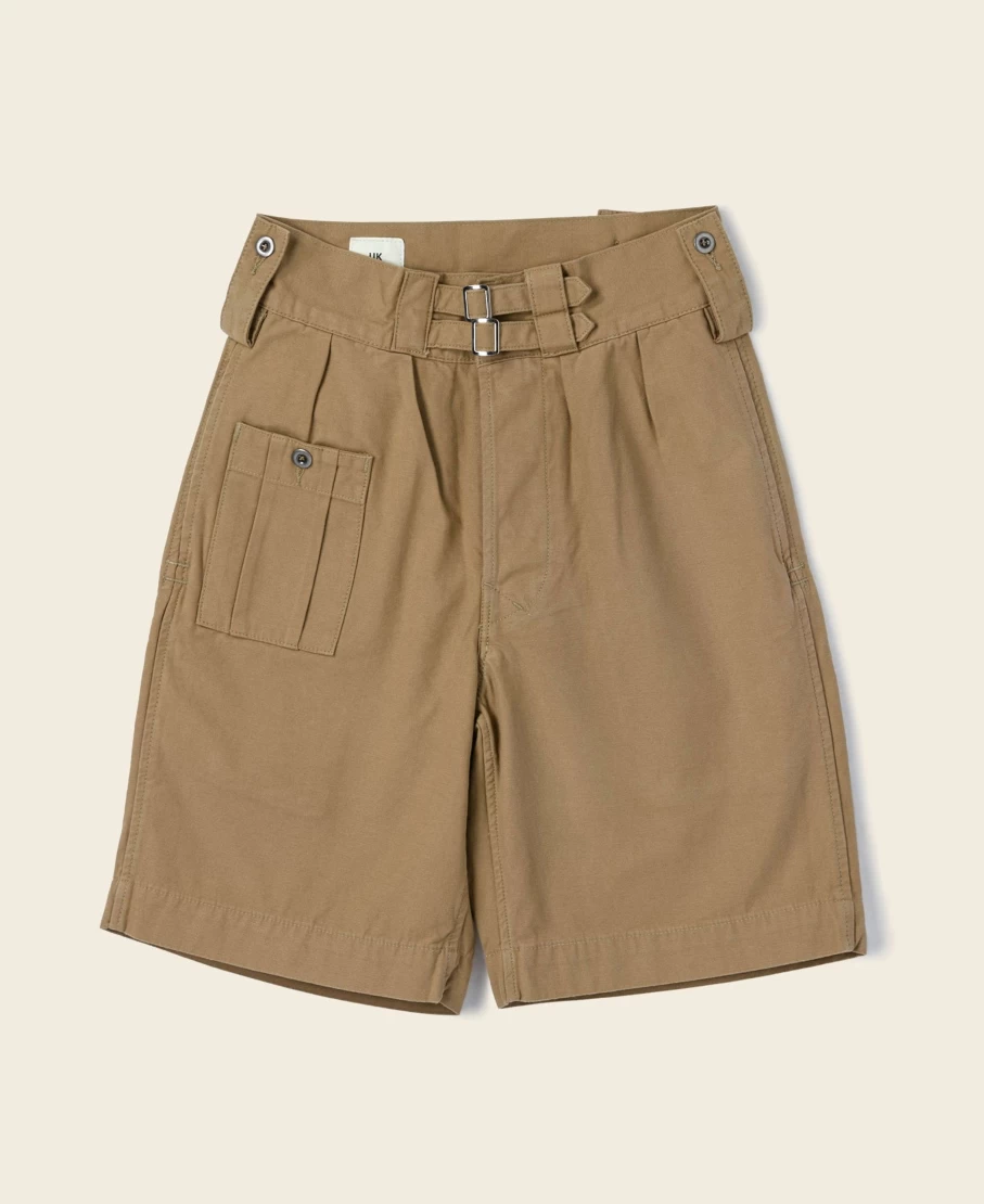 Bronson Men's Khaki British Army KD-1941 Vintage Military Shorts