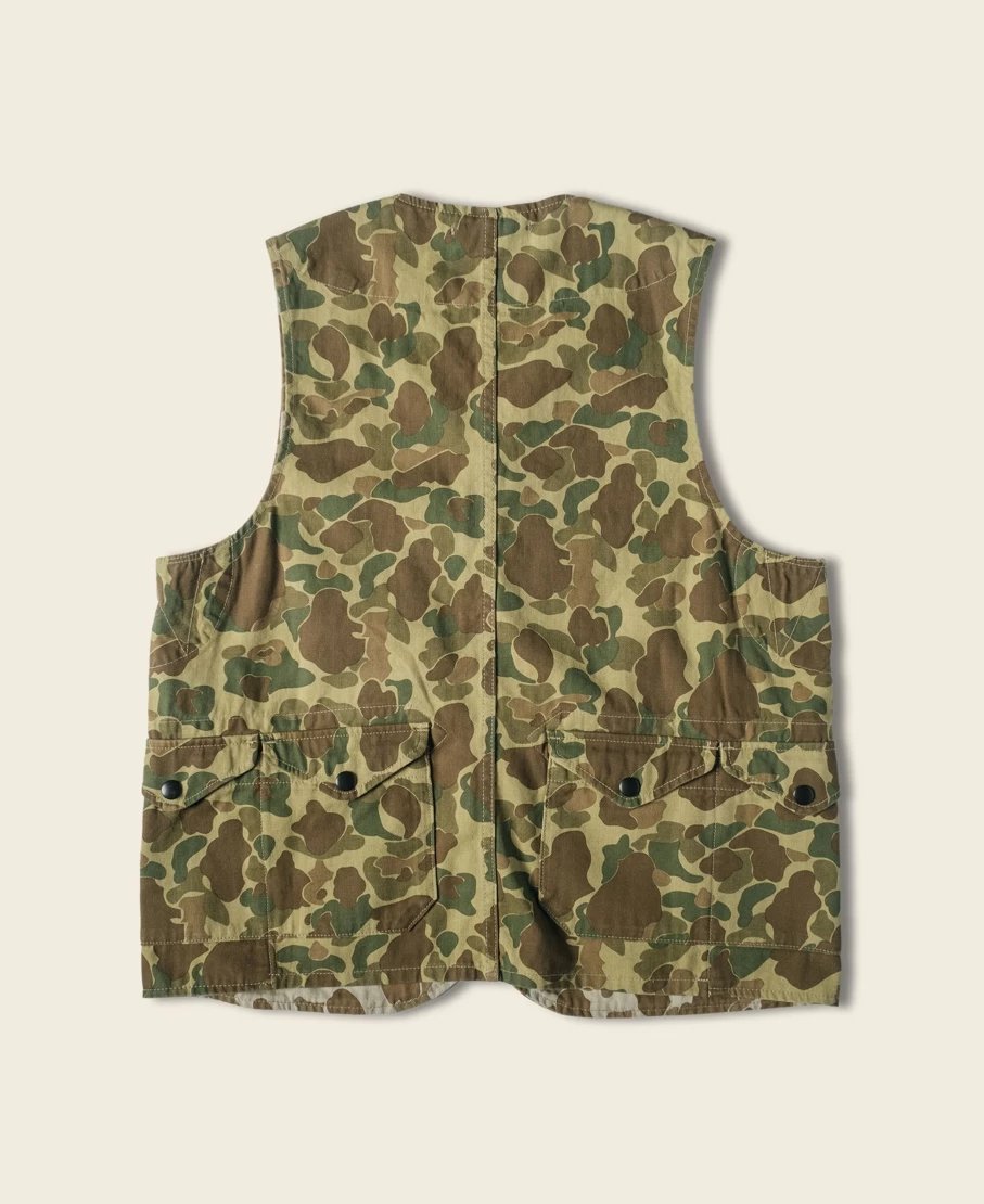 Bronson Men's Camouflage Herringbone Cotton Tactical Assault Vest - Modified Design