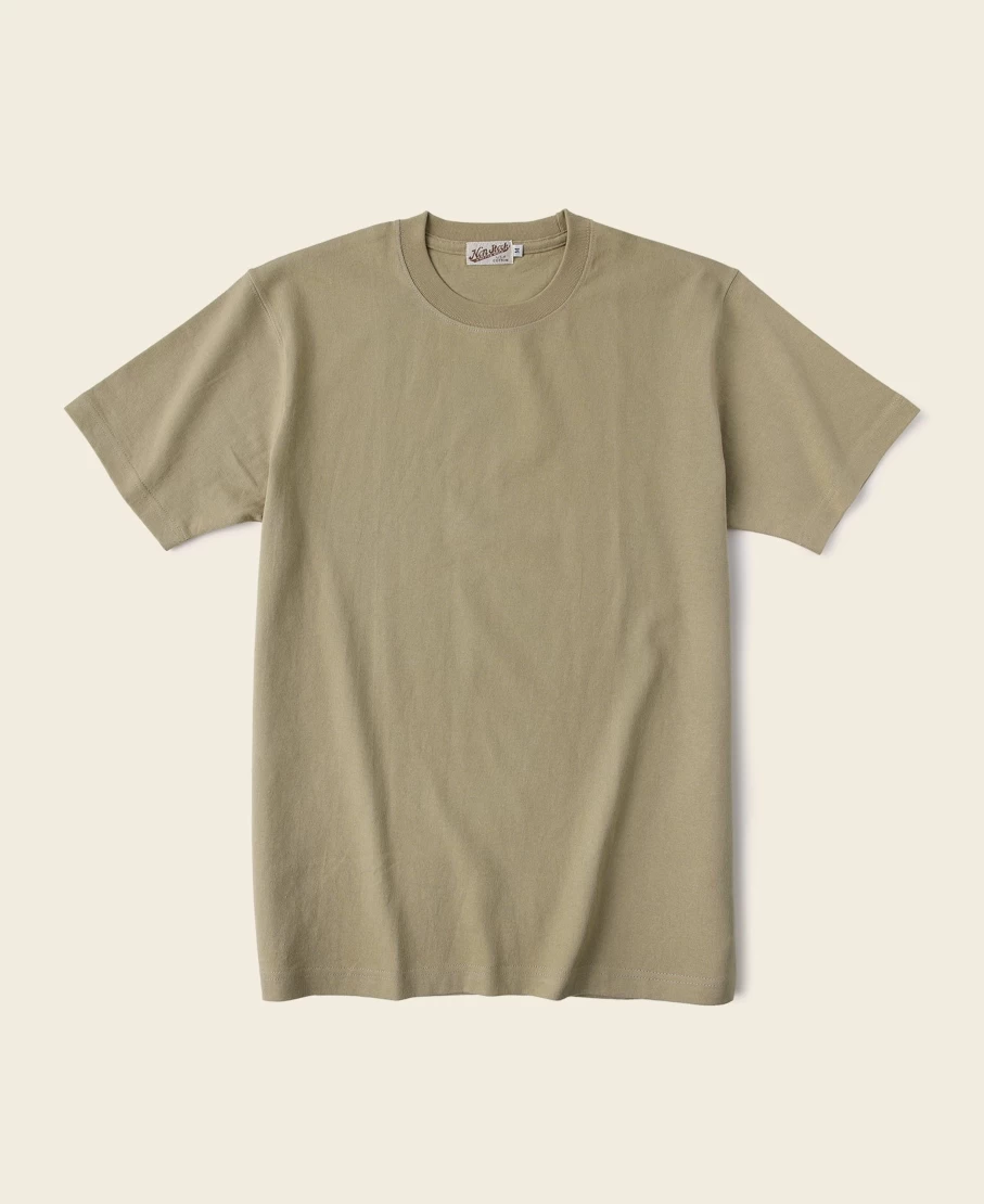Bronson Men's Sage Green 9 Oz US Cotton Tubular T-Shirt