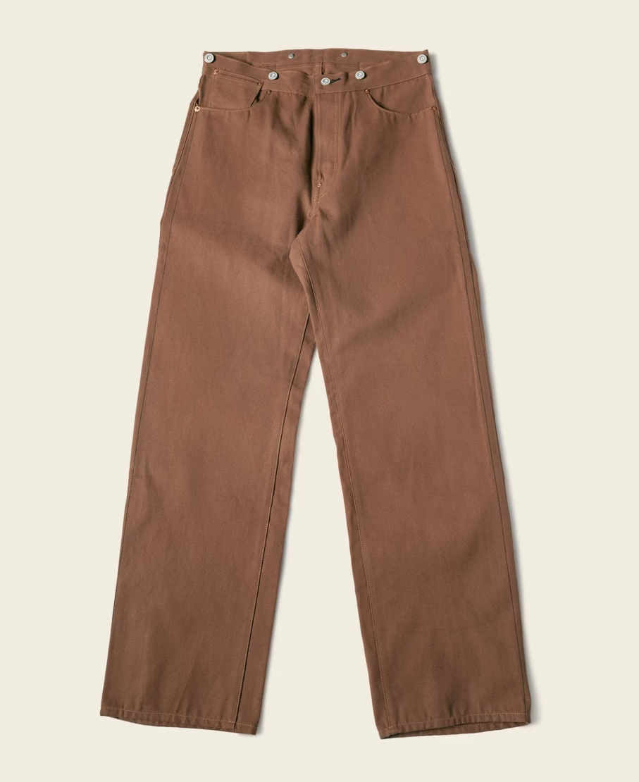 Bronson Men's Ginger 1873 1st Copper Riveted Work Pants - Lot 873