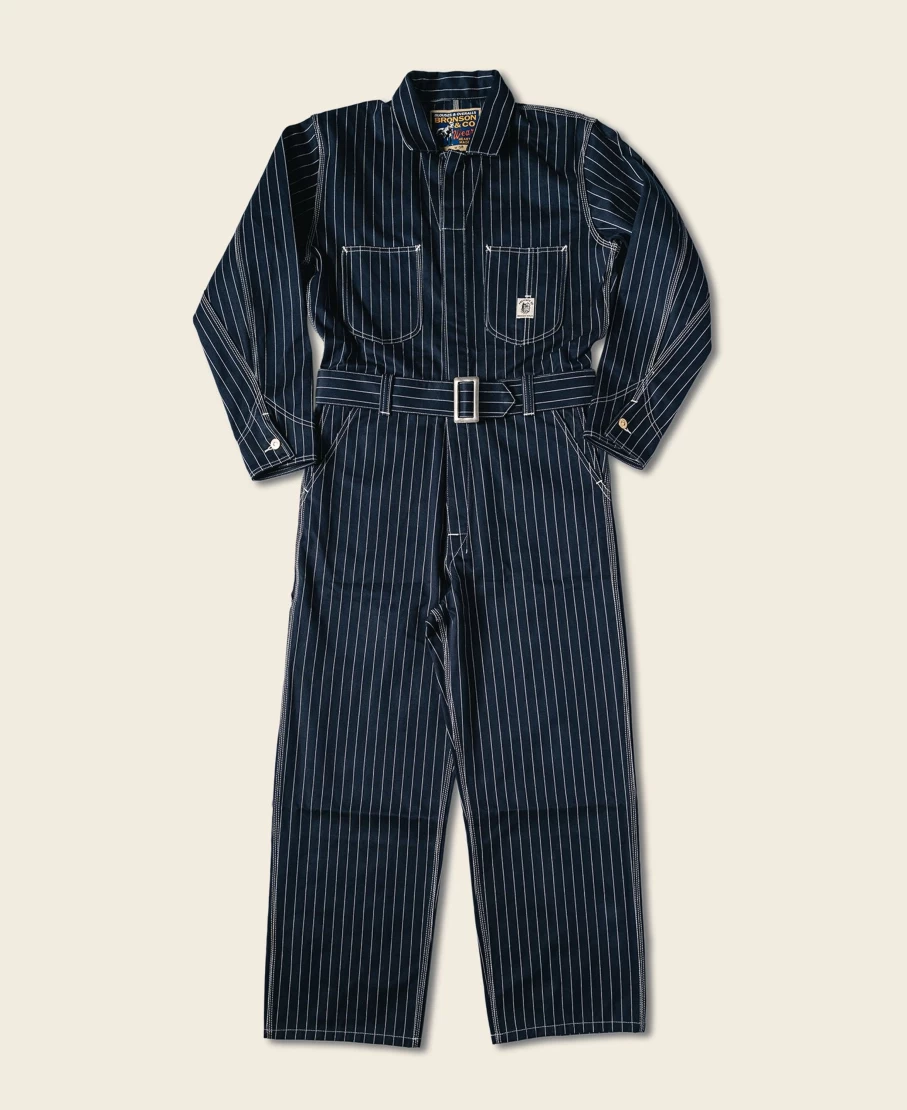 Bronson Men's 1950s Navy Mechanic Coveralls Jumpsuit - Vintage Workwear