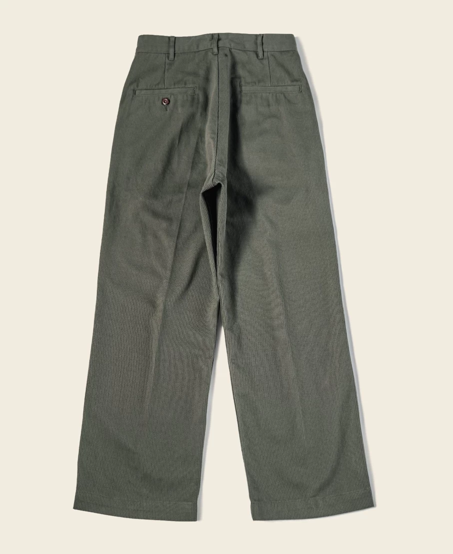 Bronson Men's Olive 13 Oz Cotton Bedford Cord Work Pants