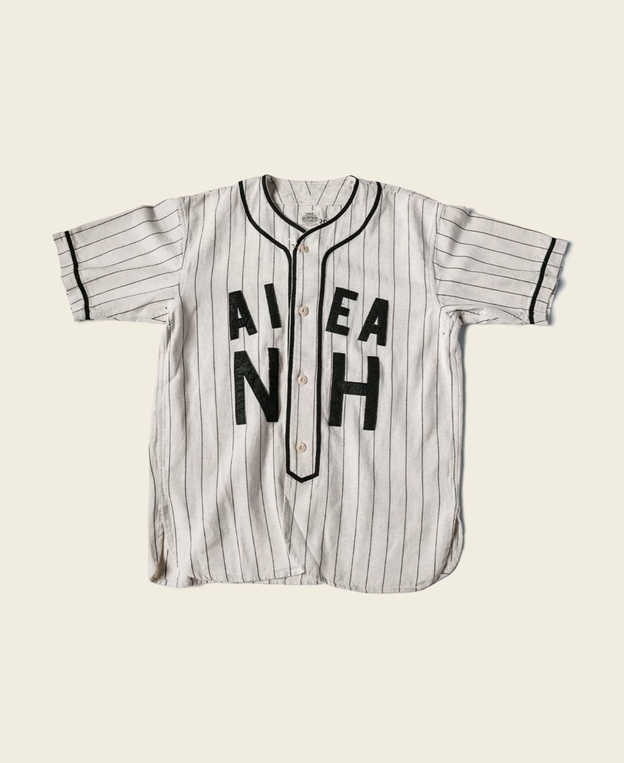 Bronson Men's White Vintage WWII Military Baseball Shirt - Aiea NH Style