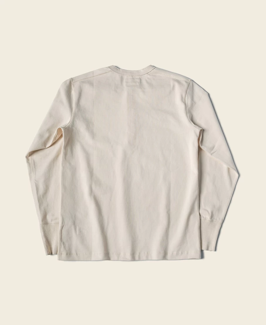 Bronson Men's Vintage Apricot Long Sleeve Henley Shirt
