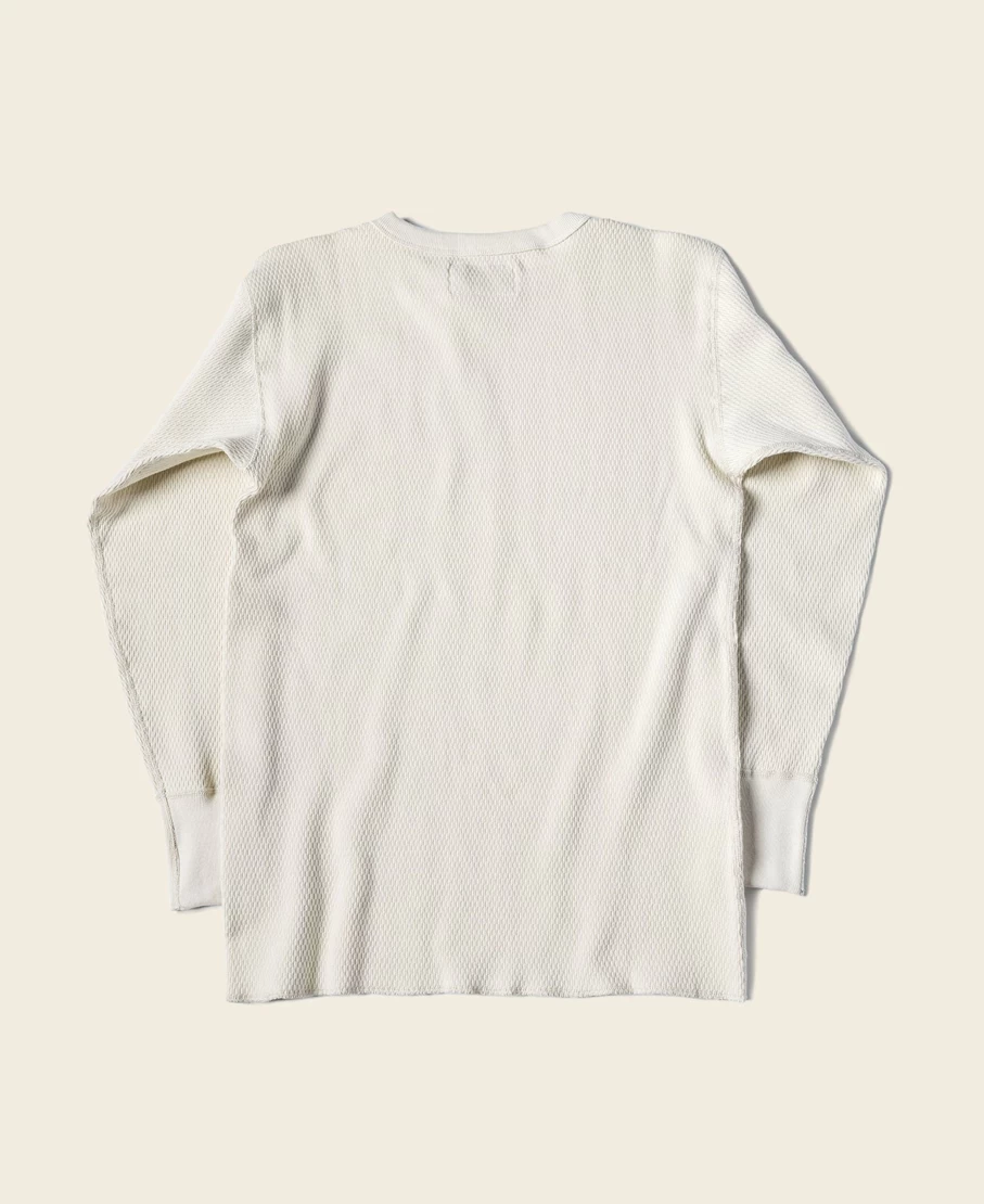 Bronson Men's Apricot Waffle Thermal Shirt - US Naval Raschel Knit Military Style Top