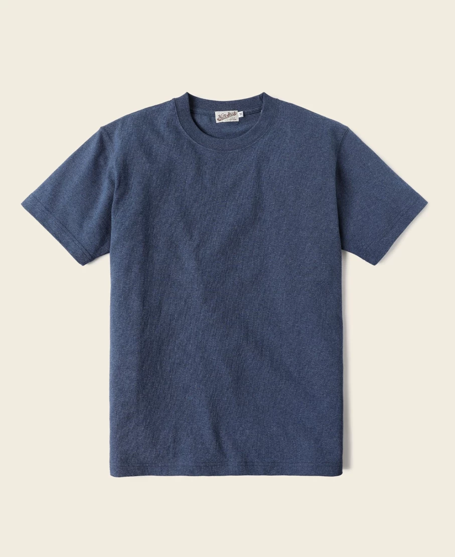 Bronson Men's Denim Blue 9 Oz US Cotton Tubular T-Shirt