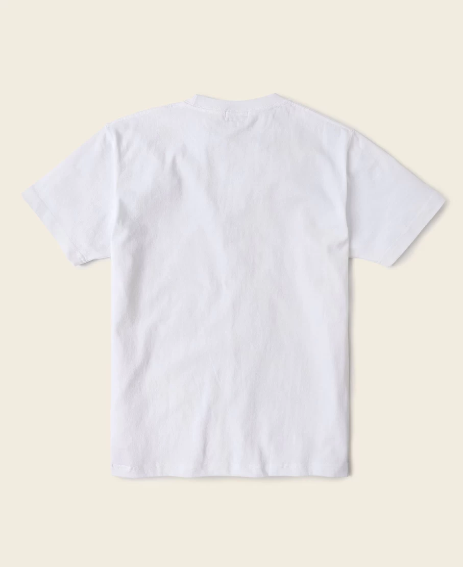 Bronson Men's White 9 Oz Heavyweight Cotton Tubular T-Shirt