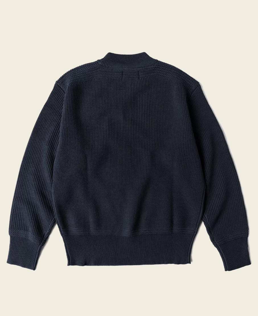 Bronson Men's Navy Pre-War USN Wool Sweater Vintage Military Style