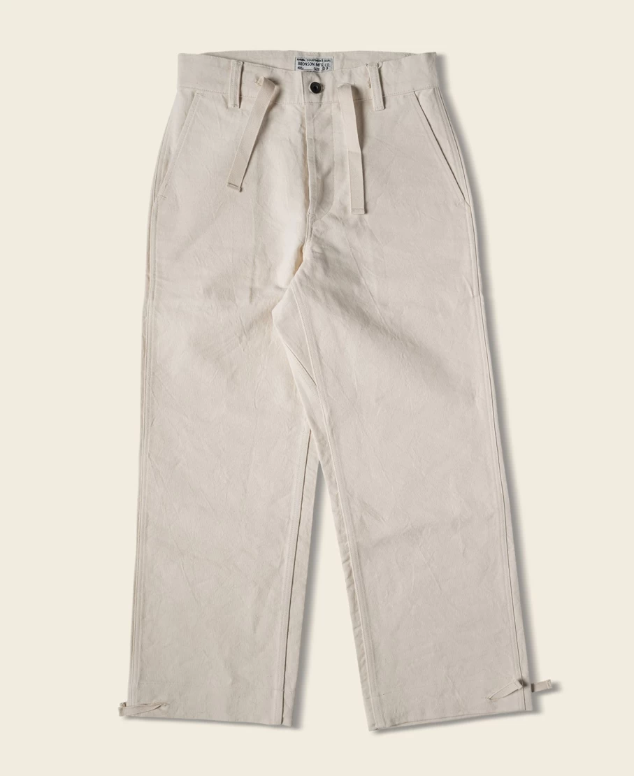 Bronson Men's White Experimental Protective Cover Pants for Test Samples
