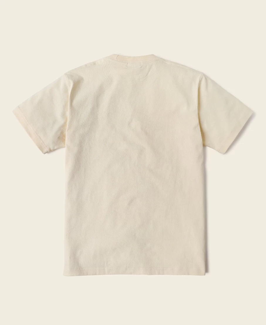 Bronson Men's 9 Oz Heavyweight US Cotton Tubular T-Shirt in Embryo