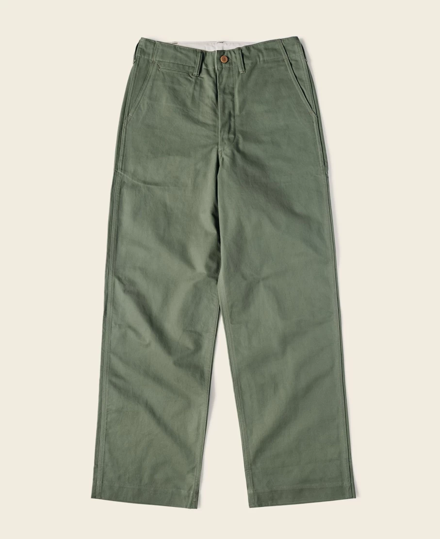 Bronson Men's Olive USMC Officer Trousers - 1944 Military Style Pants