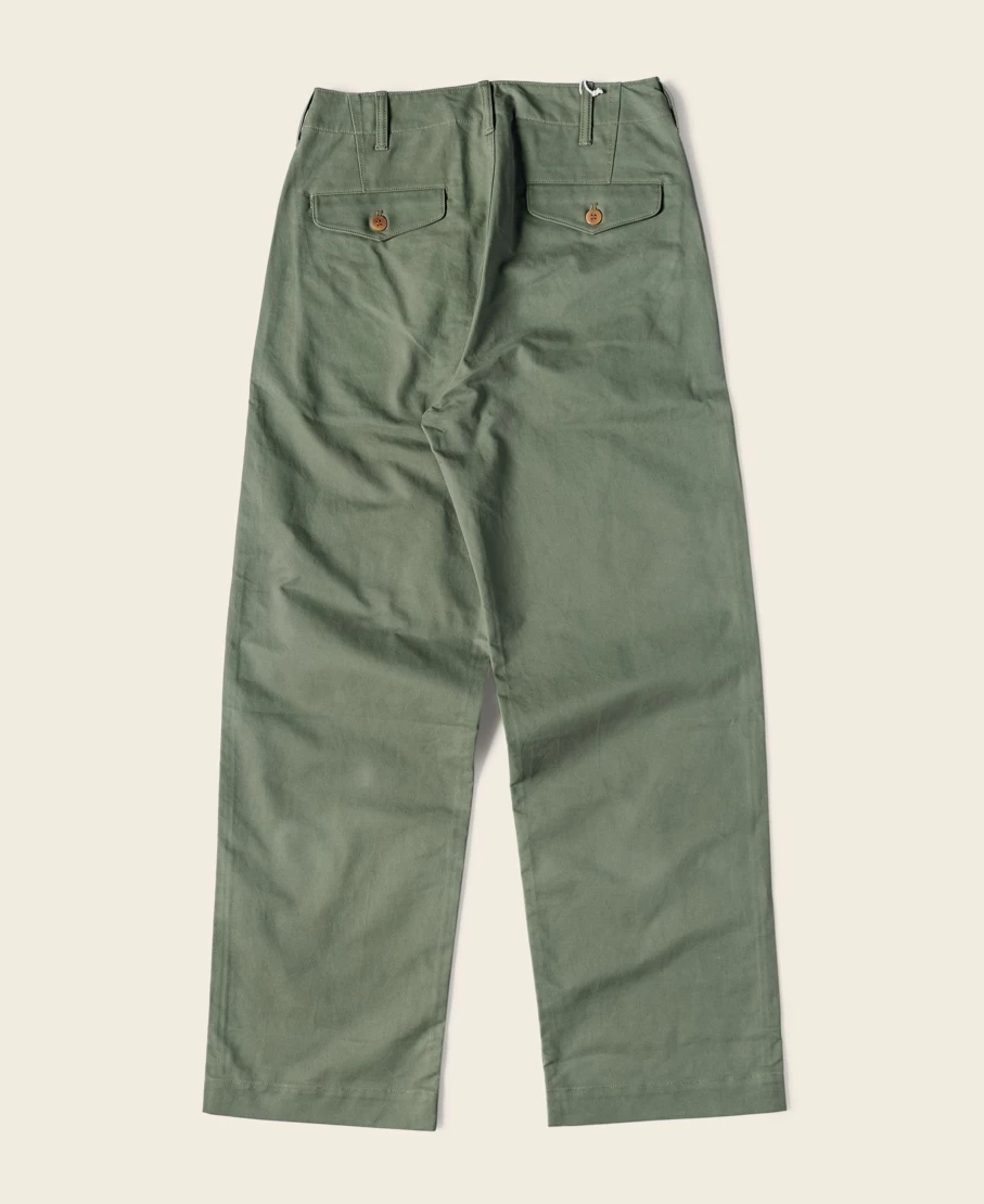 Bronson Men's Olive USMC Officer Trousers - 1944 Military Style Pants