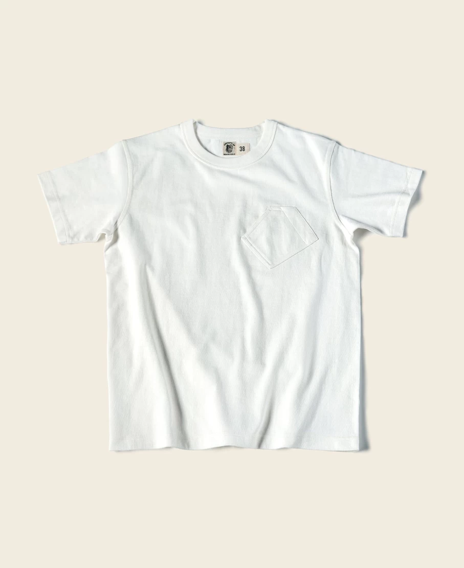 Bronson Men's Olive High Twist Cotton Slanted Pocket T-Shirt - Comfortable Tubular Fit