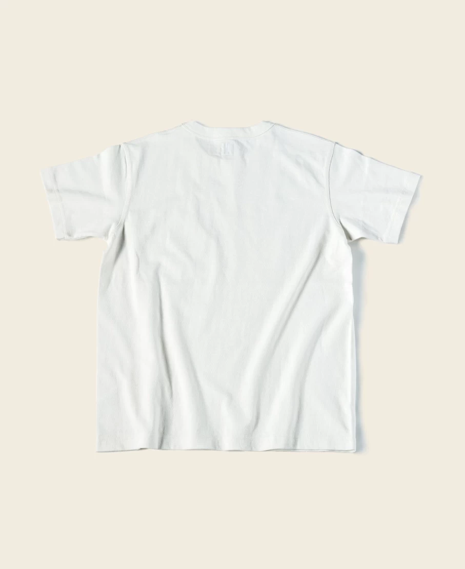 Bronson Men's 1930s Vintage White Slanted Pocket Tubular T-Shirt