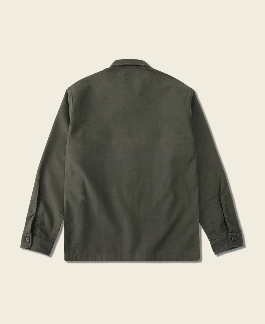 Bronson Men's OG-107 Olive Utility Shirt - Vietnam War US Army Fatigue Style