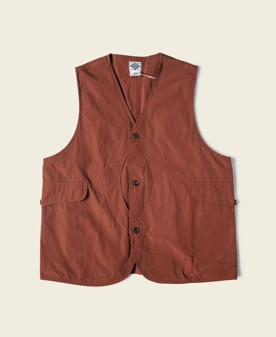 Bronson Men's Red Polyester Cotton Blend Outdoor Game Vest with Pocket
