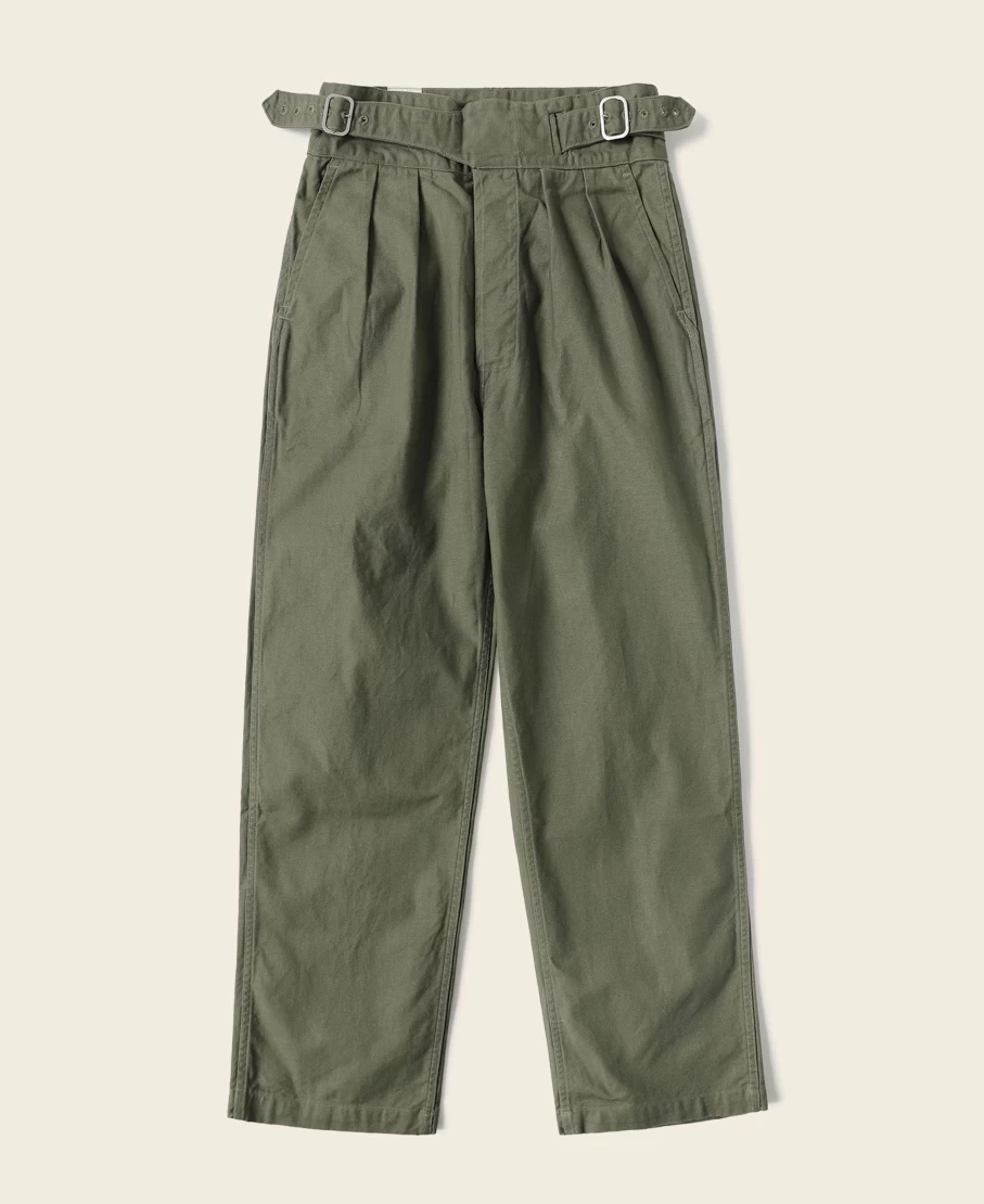 Bronson Men's Olive Gurkha Bermuda Pants - British Army Style Tactical Shorts
