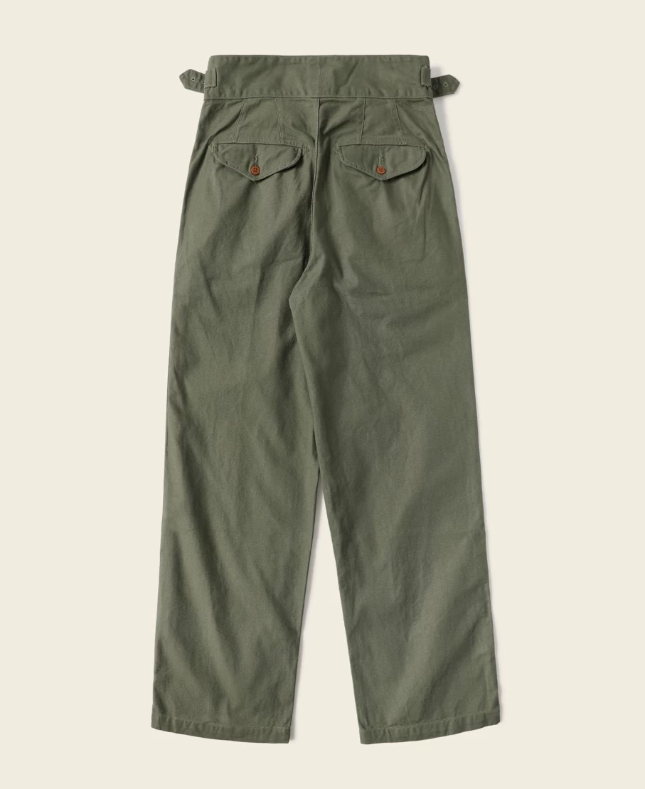 Bronson Men's Olive Gurkha Bermuda Pants - British Army Style Tactical Shorts