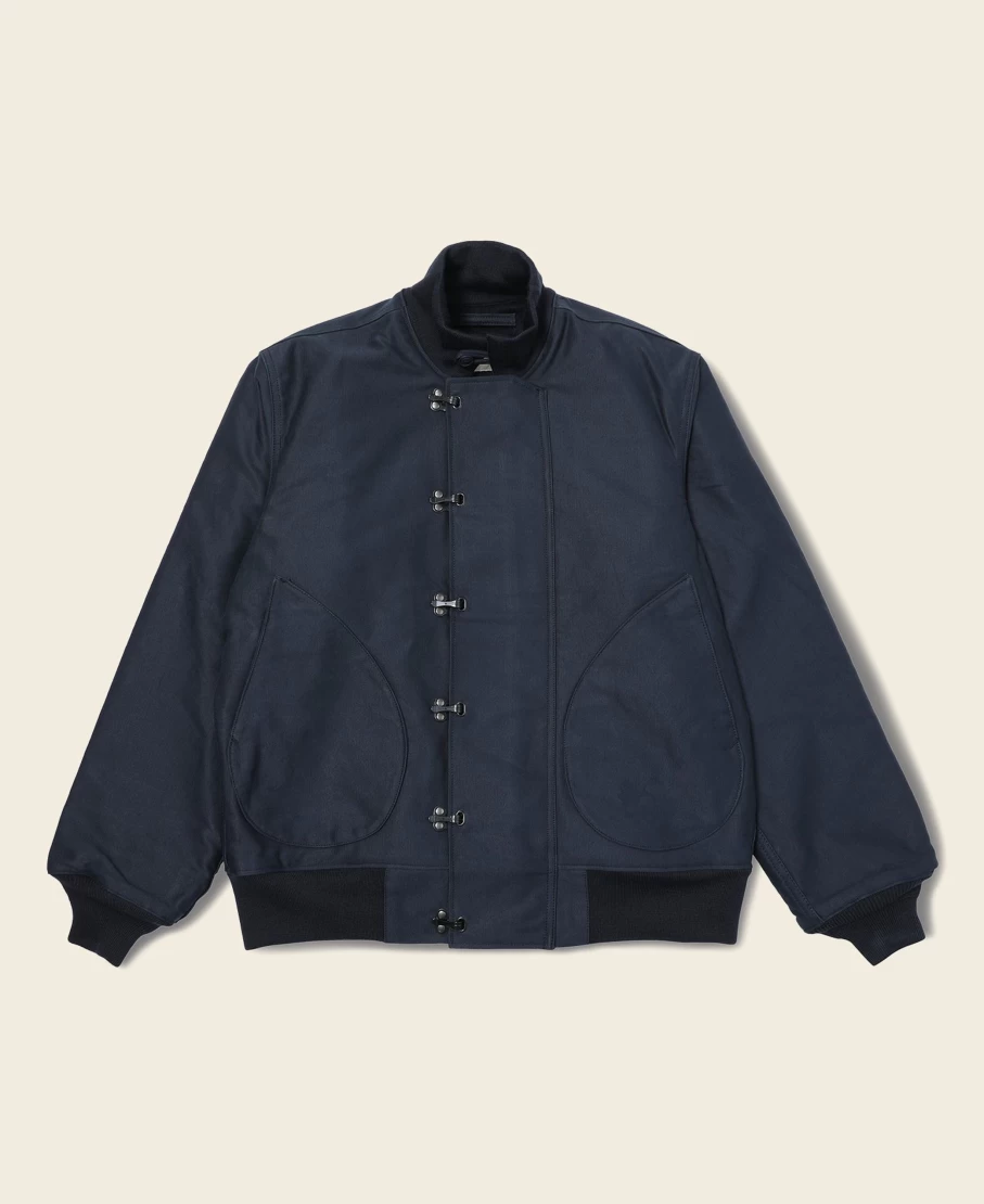 Bronson Men's Navy Deck Hook Jacket - Heavy Duty Workwear for Outdoor Activities