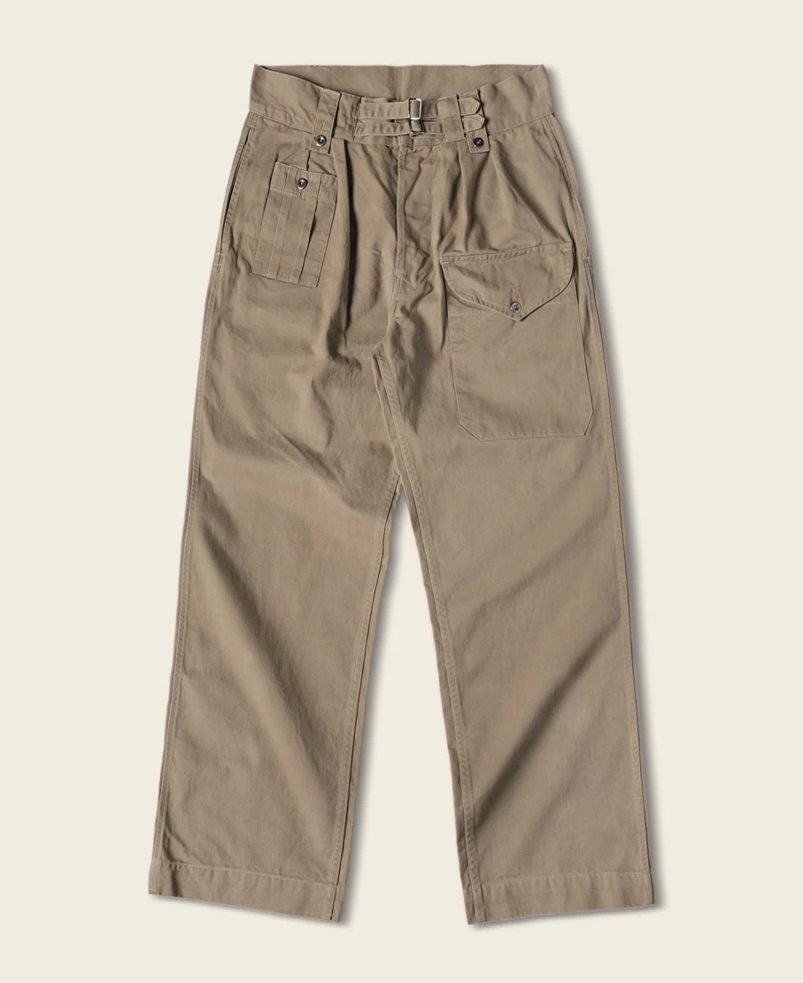 Bronson Men's Khaki British Army Gurkha Bermuda Shorts 1943 Vintage Military Style