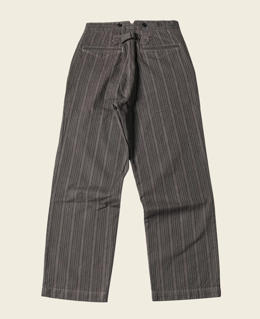 Bronson Men's Brown Old Time Stripe Pants - Vintage 920 Lot Workwear Trousers