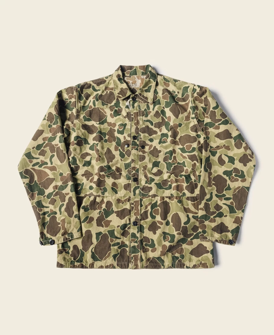 Bronson Men's WWII USMC P-44 HBT Duck Hunter Jacket in Camo