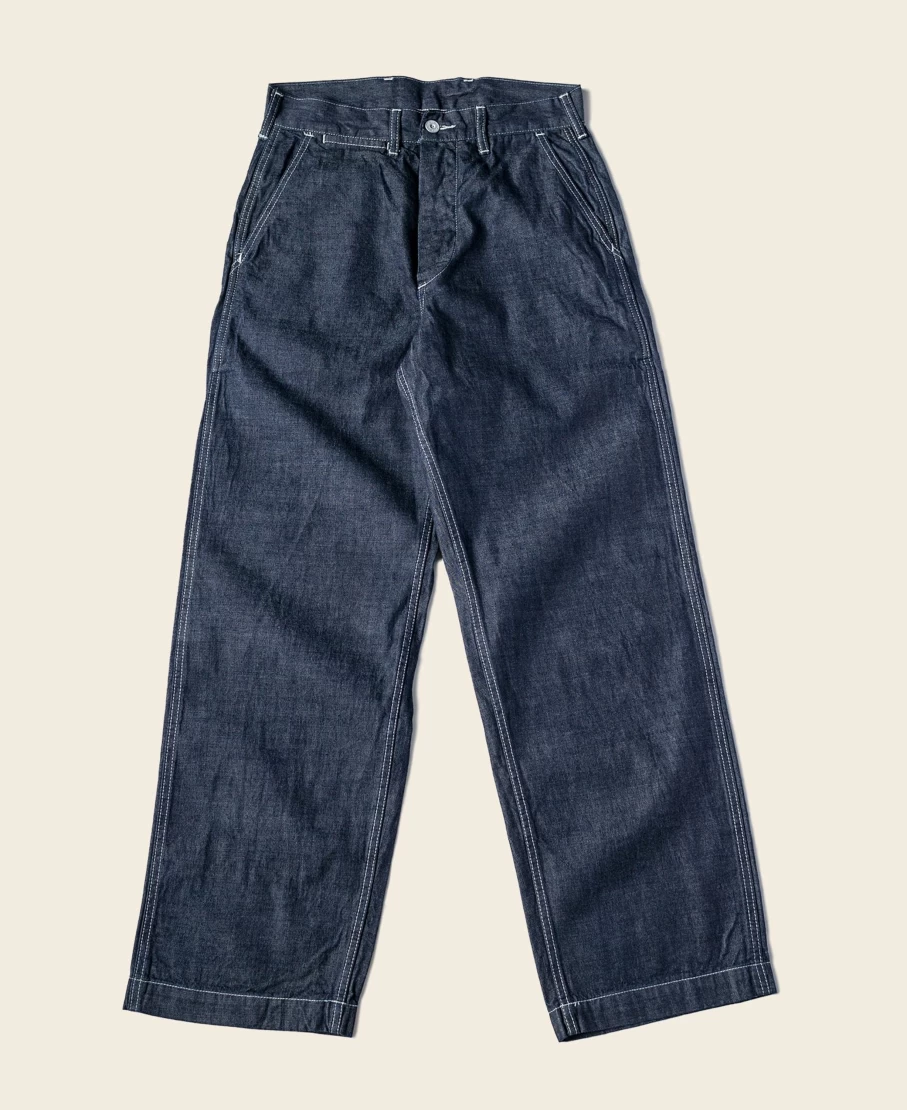 Bronson Men's M-40 Dungaree Fatigue Pants in Indigo - US Army Style Workwear
