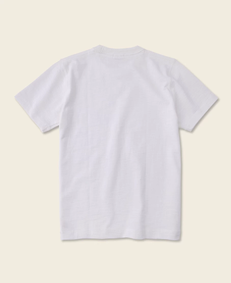 Bronson Men's 10.5 Oz Heavyweight Cotton T-Shirt - White, Tubular Gusset Design