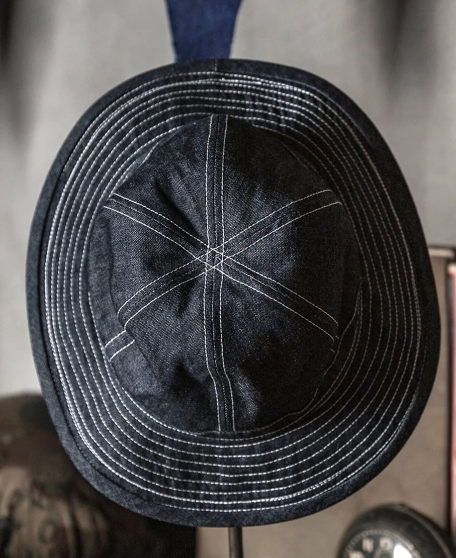 Bronson Denim Daisy Mae Hat for Men - Vintage Style Cotton Cap