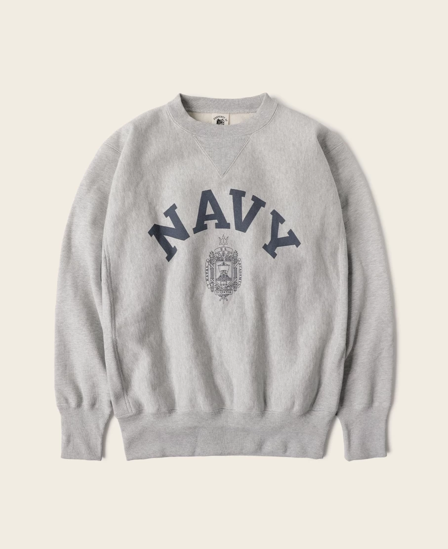 Bronson Men's Gray Reverse Weave Sweatshirt – US Naval Academy Style