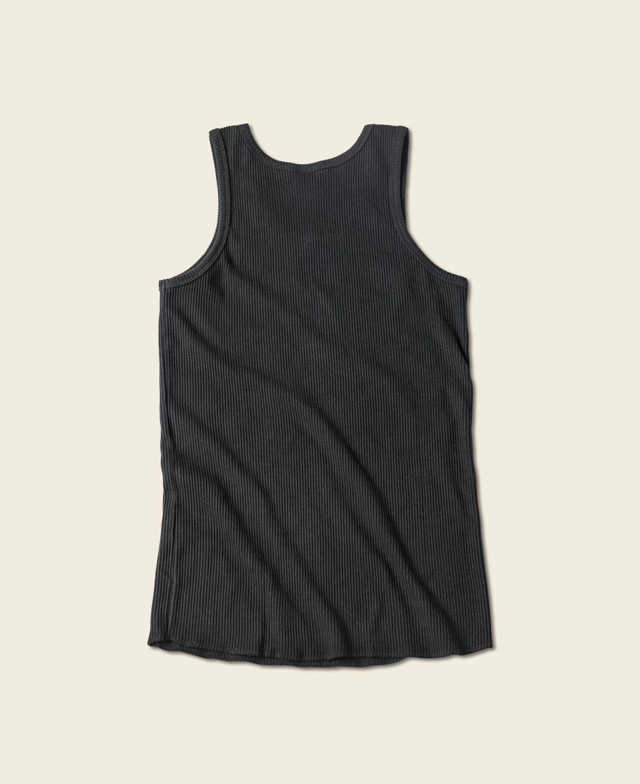 Bronson Men's Black Cotton Tank Top - 10.5 Oz Comfort Fit Sleeveless Shirt