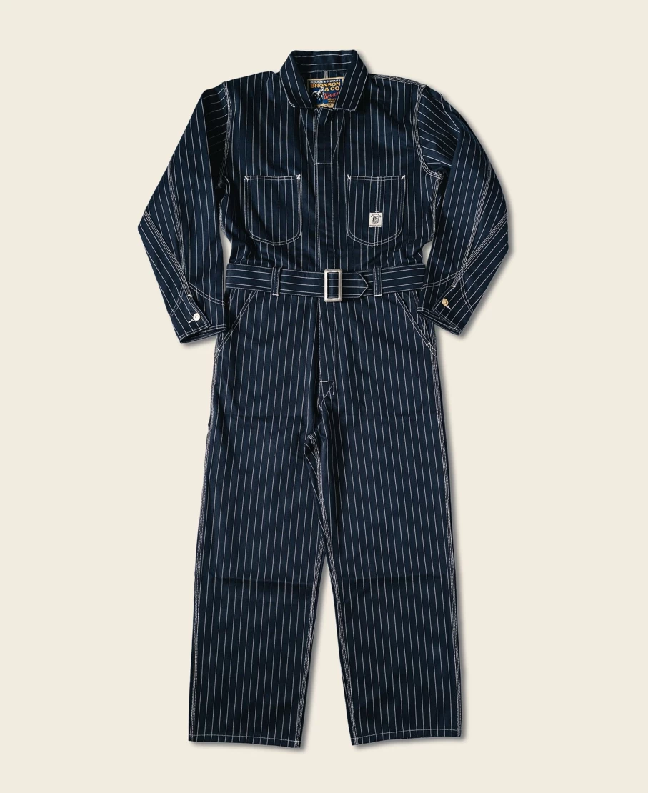 Bronson Men's 1950s Navy Mechanic Coveralls Jumpsuit - Vintage Workwear Lot 951