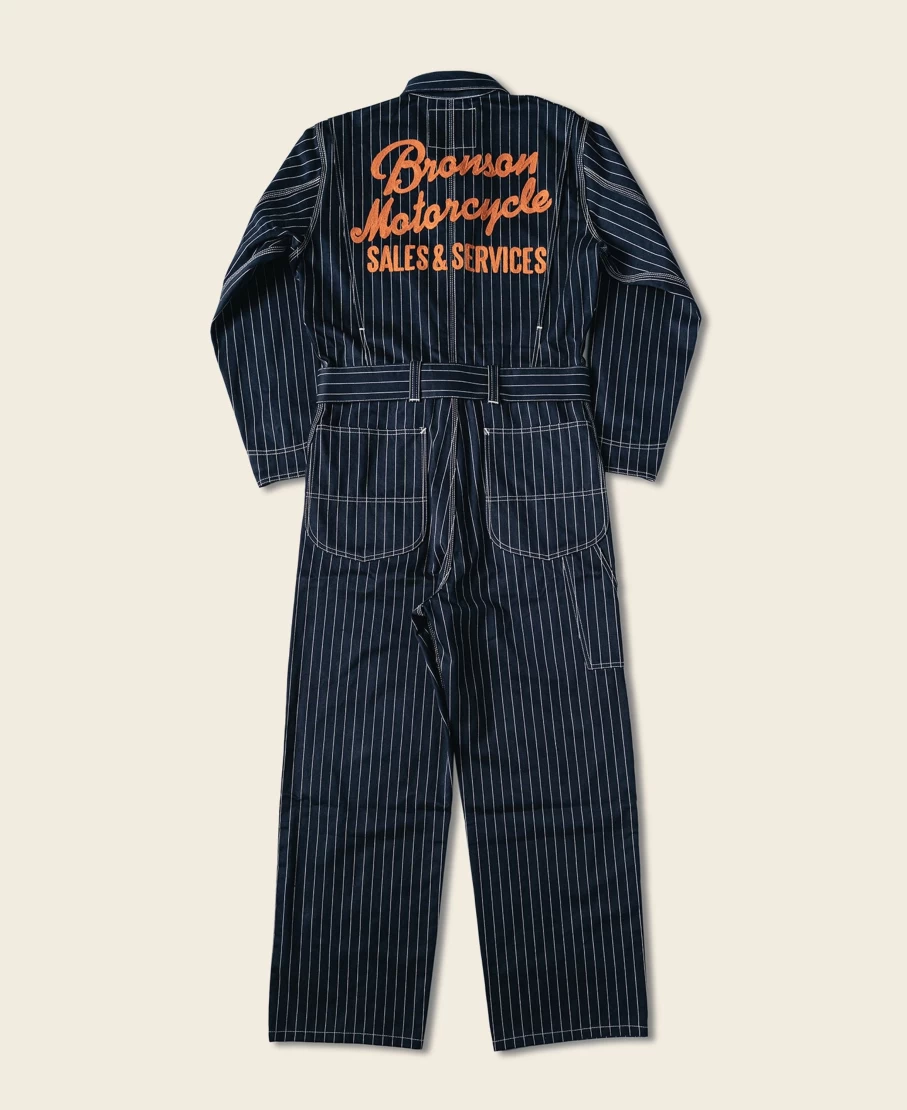 Bronson Men's 1950s Navy Mechanic Coveralls Jumpsuit - Vintage Workwear Lot 951