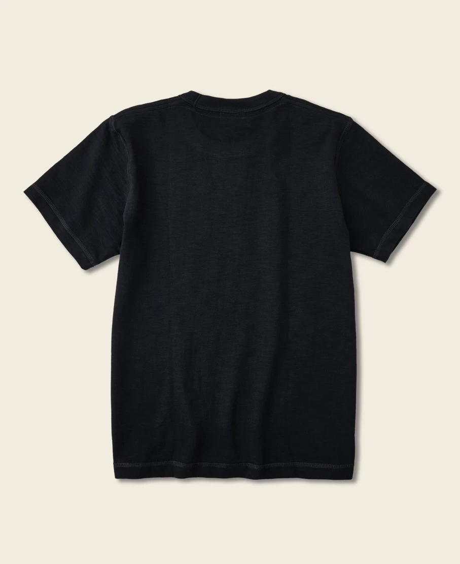 Bronson Men's Black 10.5 Oz Heavyweight US Cotton T-Shirt with Tubular Gusset