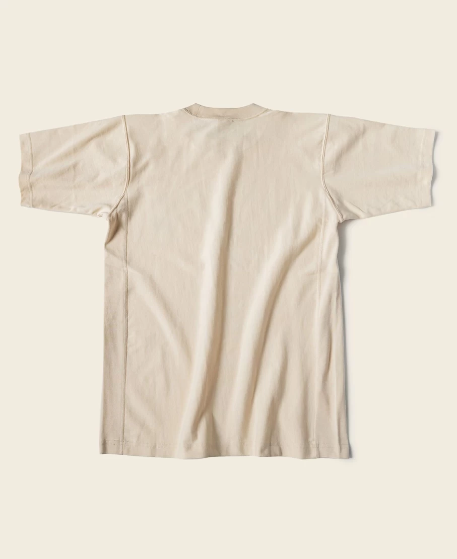 Bronson Men's Apricot Watchdog Logo Reverse Weave T-Shirt