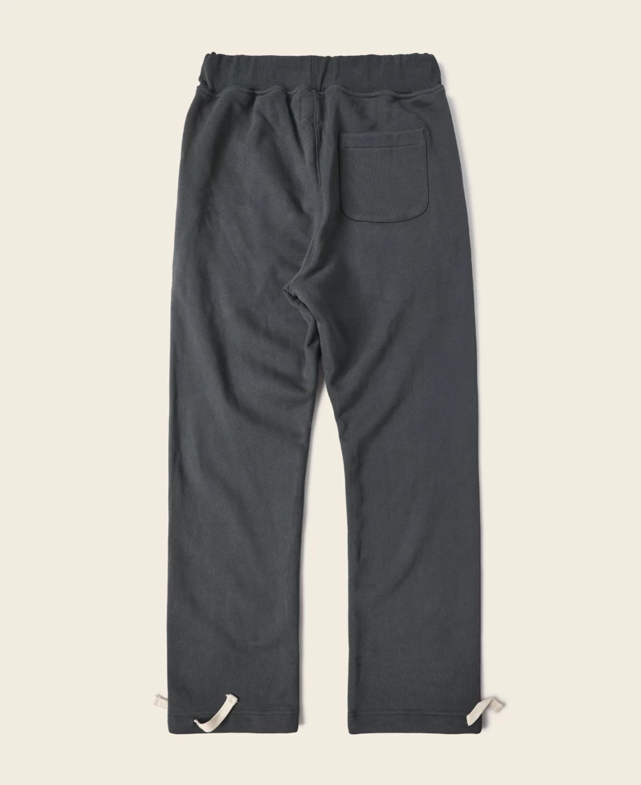 Bronson Men's Black Heavyweight Terry Sweatpants - 17.6 Oz Comfort Fit Casual Pants