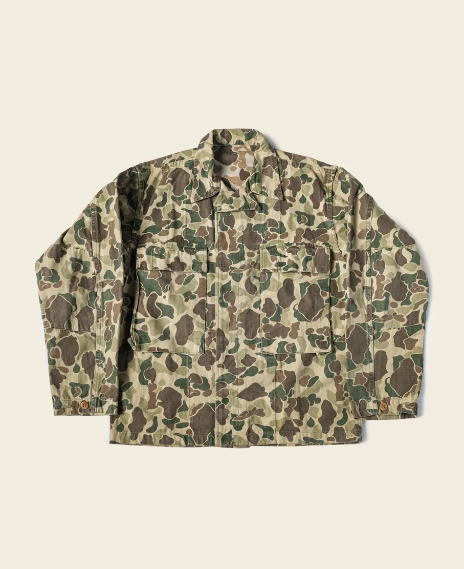 Bronson Men's M-43 Camouflage Jacket – US Army Style Military Field Coat
