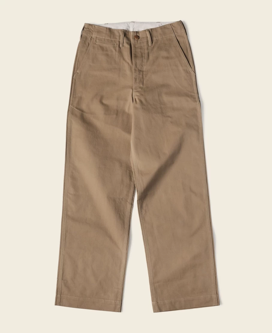 Bronson Men's Khaki USMC Officer Trousers - 1944 Military Style Pants