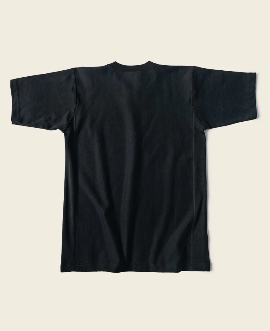 Bronson Men's Black Devil-Dog Logo Reverse Weave T-Shirt