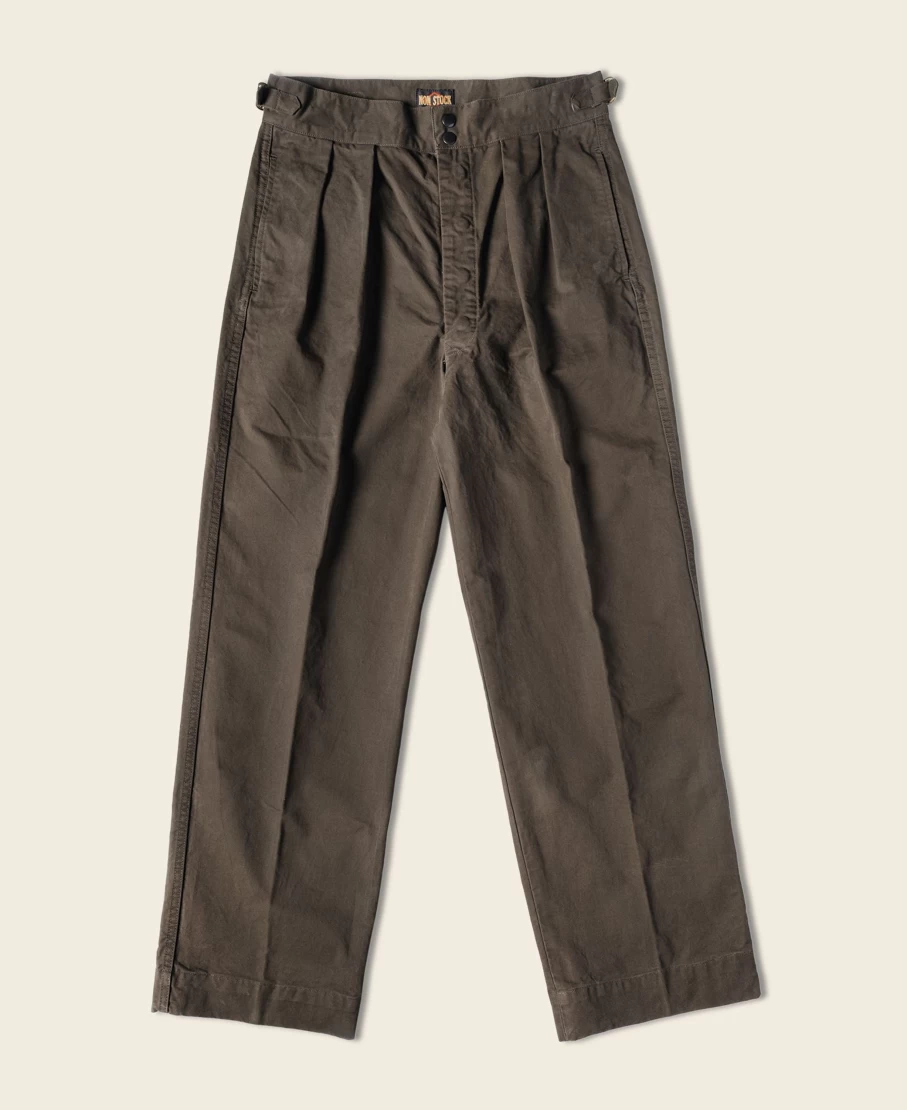 Bronson 1960s Australian Army Combat Pants for Men - Vintage Brown Military Trousers