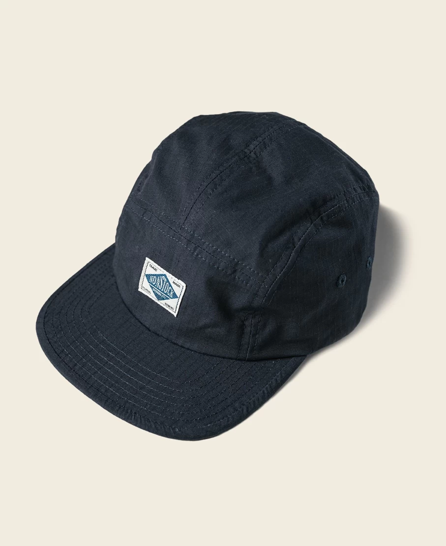 Bronson Men's Navy 5-Panel Cap - 7.5 Oz Ripstop Cotton Baseball Hat