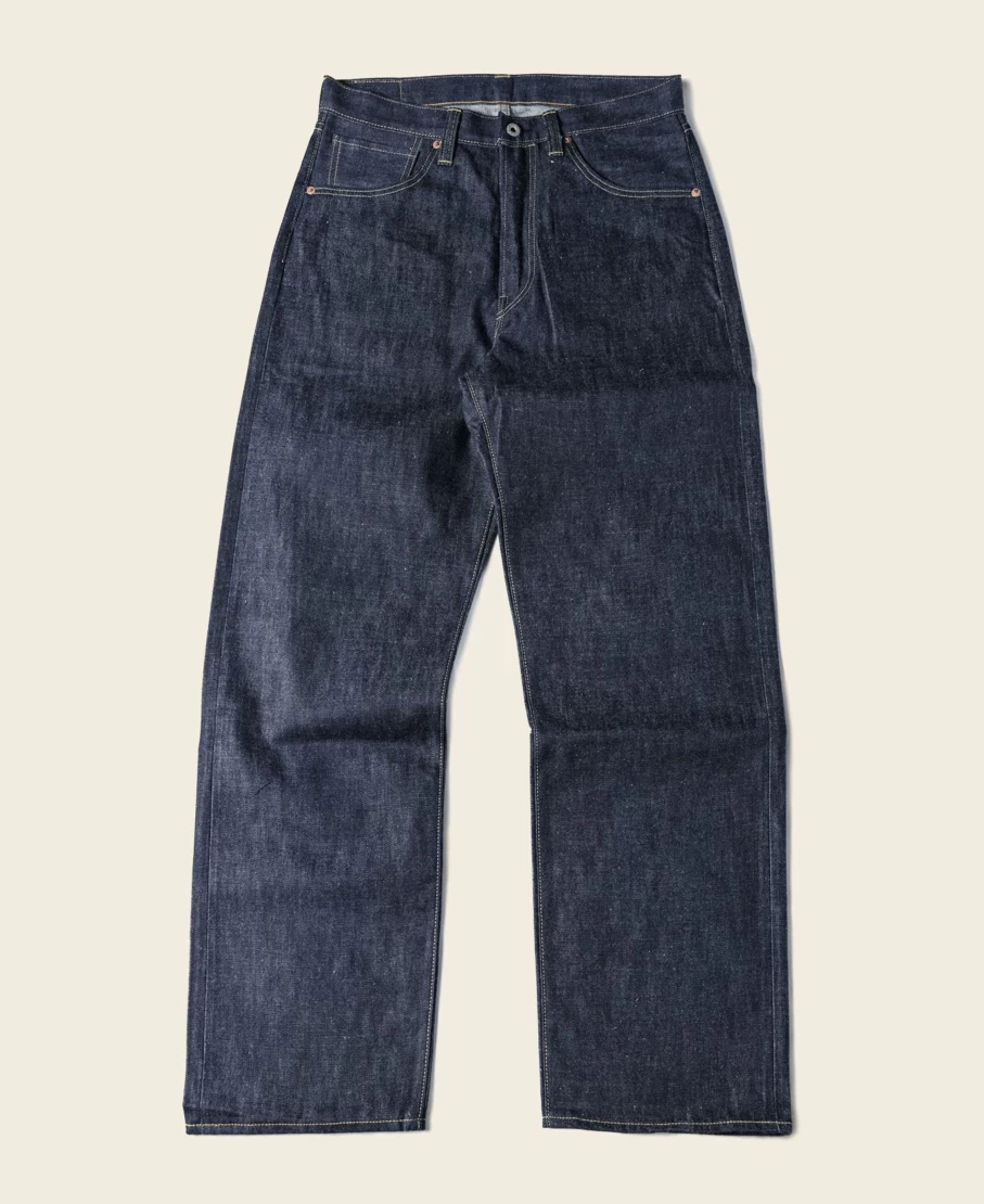 Bronson 1944 WWII Selvedge Denim Jeans for Men - Indigo Raw Denim Vintage Workwear Trousers