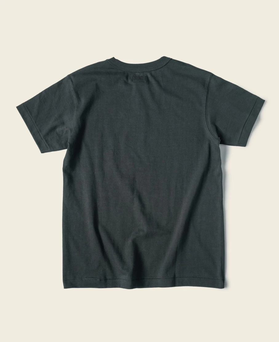 Bronson Men's Vintage Black Loopwheel Tubular Athletic T-Shirt