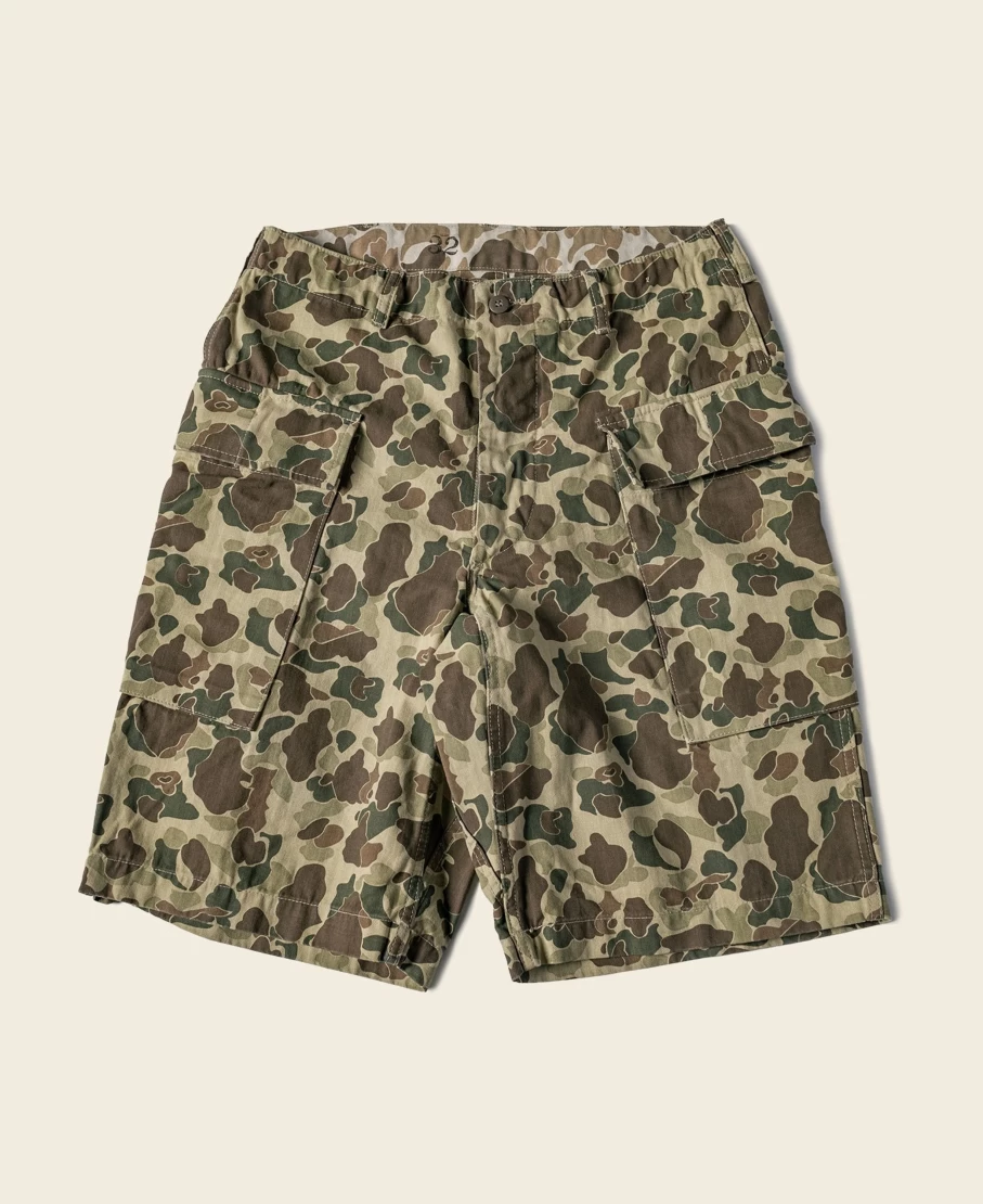 Bronson Men's M-43 Military Shorts in Camo - US Army Duck Hunter Style