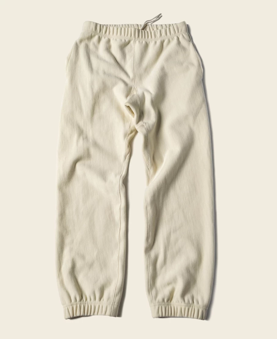 Bronson Men's Apricot Terry Cloth Sweatpants - 1950s Reverse Weave 20.5 Oz Vintage Style