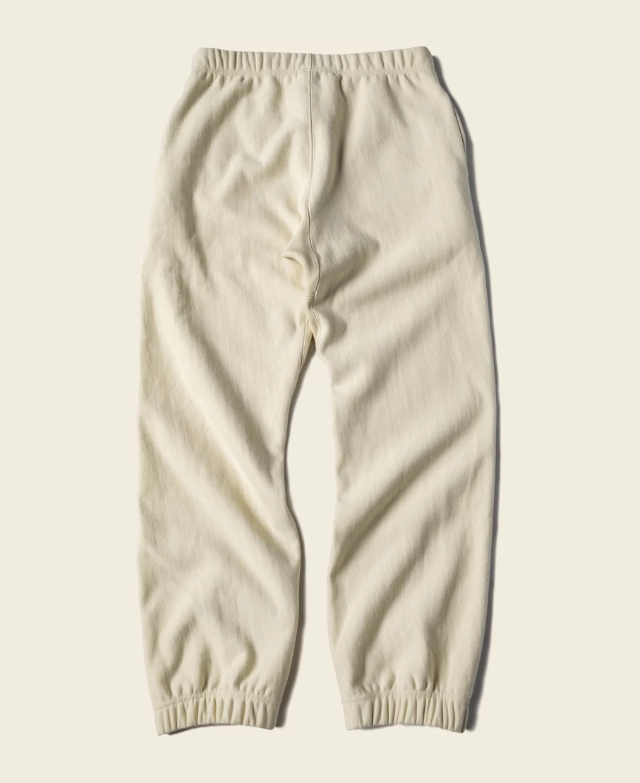Bronson Men's Apricot Terry Cloth Sweatpants - 1950s Reverse Weave 20.5 Oz Vintage Style
