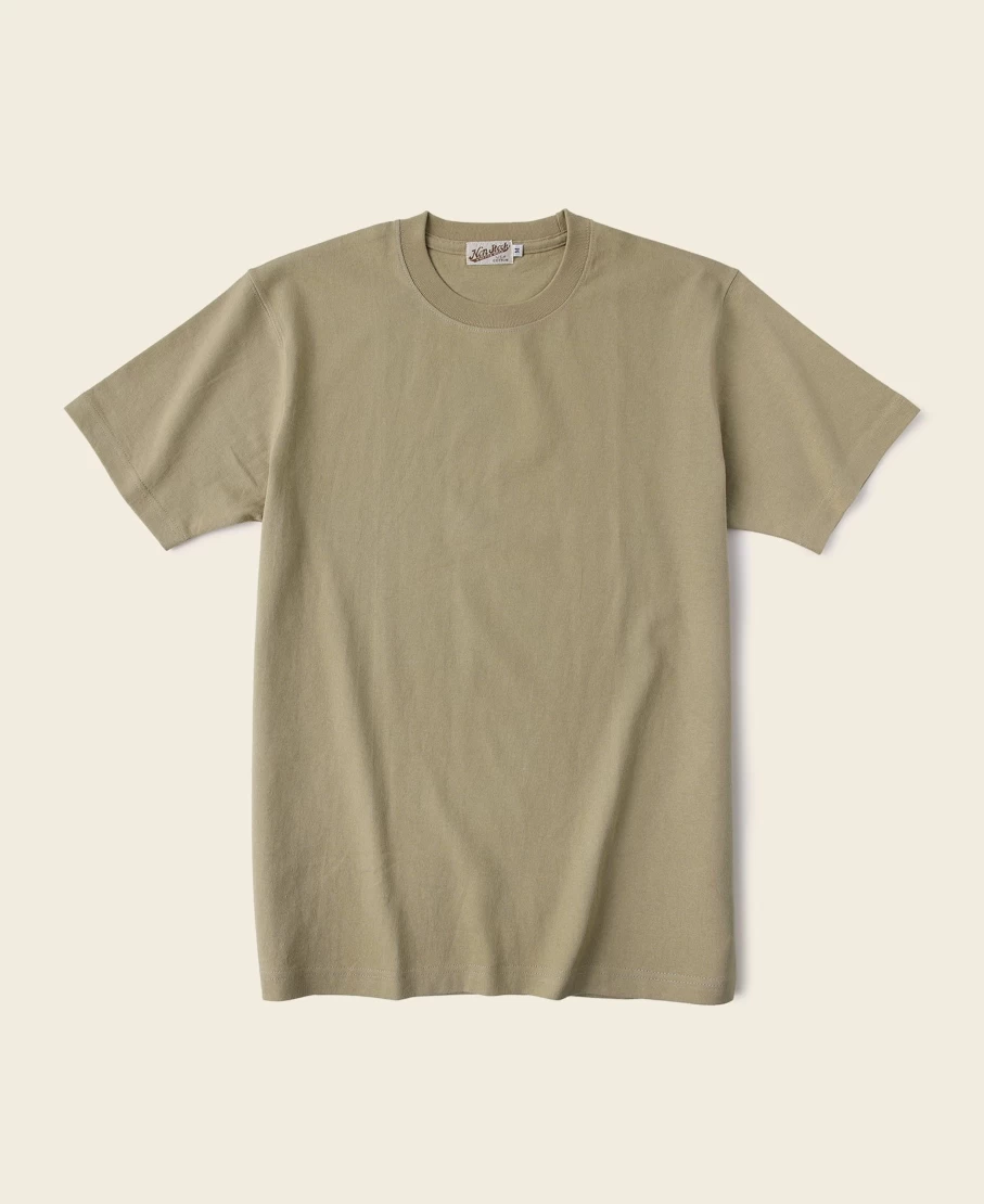 Bronson Men's Sage Green 9 Oz US Cotton Tubular T-Shirt